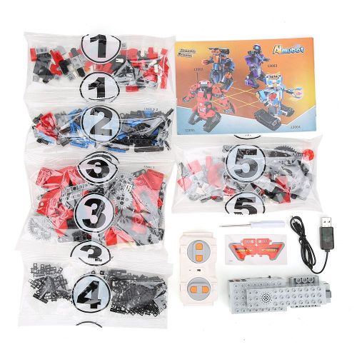 Robot de controle APP, jouet d'assemblage DIY, telecommande 2,4 G, blocs de construction (M1 392 pieces)