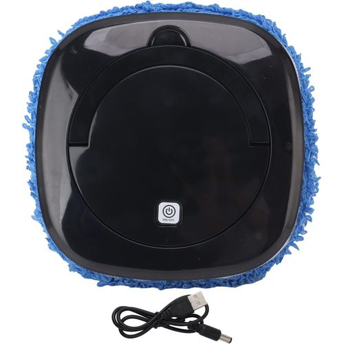 Robot de Nettoyage de Sol, Robot de Nettoyage de Sol Automatique avec Aspirateur de Rservoir d'eau et Robot de Nettoyage de Vadrouille (Black)