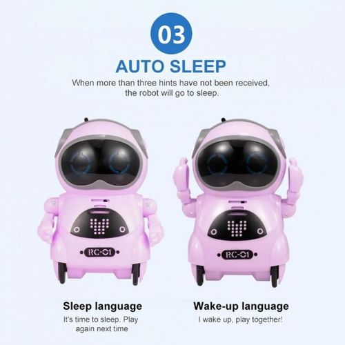 Robot De Poche Intelligent Rc, Tlcommand, Jouet De Simulation De Football, Chant Et Danse, Chargeur Usb