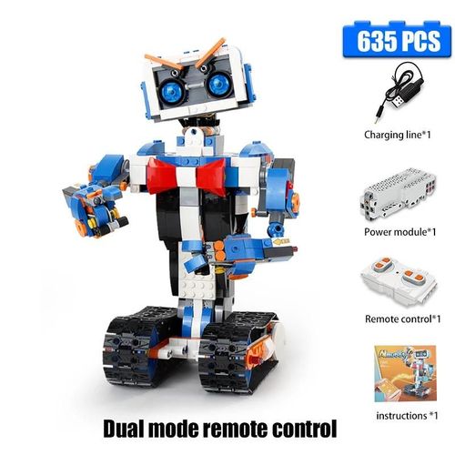 Robot de programmation - bloc de construction Robot, jouets rservoir, assemblage ducatif en ingnierie et Science, contrl par application, cadeau pour enfants, 635 pices