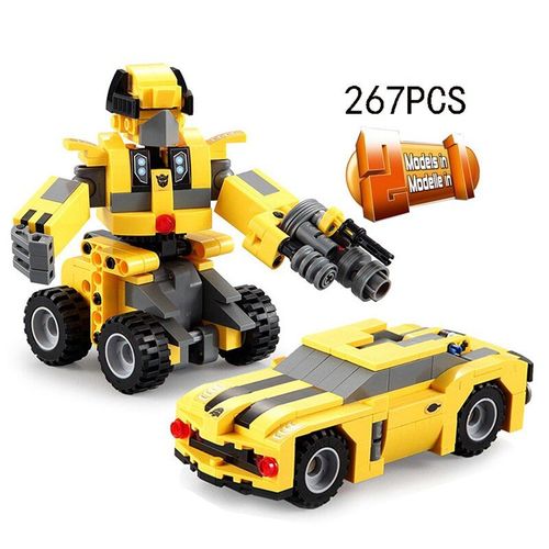 Robot De Transformation 2 En 1, Voiture, Camion, Vhicule Rc, Briques De Construction, Blocs De Construction, Jouet Pour Enfants