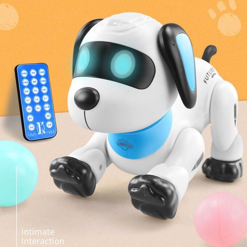 Robot lectronique Avec Tlcommande Pour Animaux Domestiques, Jouets Pour Chiens, Jouets Pour Chiots, Cascadeur, Musique, Chanson, Jouet Programmable, Cadeau D'anniversaire Pour Enfants