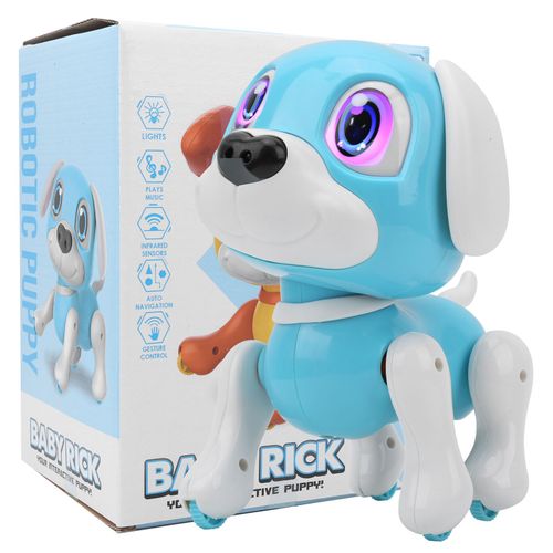 Robot Electronique Sans Fil Pour Animaux De Compagnie, Capteur, Jouet Intelligent Pour Chiot, Jouet Electrique Pour Animaux De Compagnie, Bleu