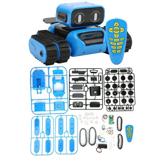 Robot jouet a assembler soi-meme, programmable, educatif, pour enfants, cadeau, telecommande
