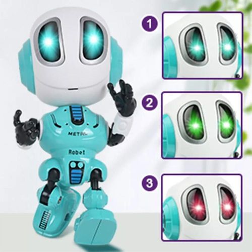 Robot Parlant Musical Intelligent, Support De TLPhone Portable, Led  Induction Tactile, DCor En MTal, Ornements, Jouet D'interaction Pour Enfants