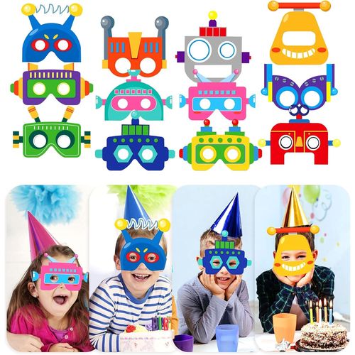 Robot Party Supplies Robot Party Favours Robot Eye Mask Robot Costume Accessories Robot Birthday Party Decoration Robot Headband Robot