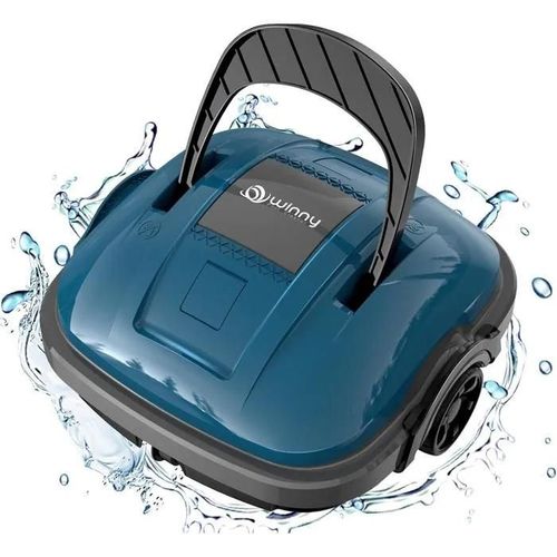 Robot Piscine Sans Fil Stationnement Automatique Double Motorisation Aspirateur Robot Autonomie 100 Minutes