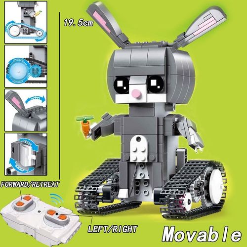 Robot Rc Tlcommand High-Tech Classique, 2.4ghz Avec Bote  Moteur, Blocs De Construction En Briques, Jouets Cratifs Pour Enfants, 408 Pices