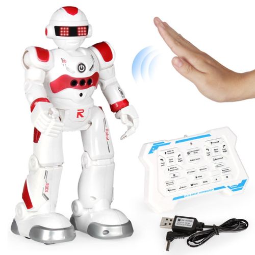 Robot telecommande pour enfants de 28 cm, 2 modes avant, controle gestuel RC avec programmation, robot dansant intelligent