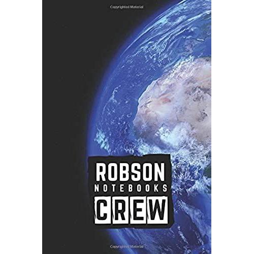 Robson Crew Notebooks: Earth, Unique Notebook, Journal, Diary, Grid (110 Pages, Blank, 6 X 9)   de Crew, Robson  Format Broch 