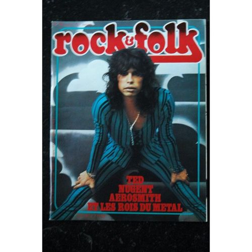 Rock & Folk 123 Avril 1977 Steven Tyler Ted Nugent Aerosmith Stevie Wonder Heavy Metal Doc Watson