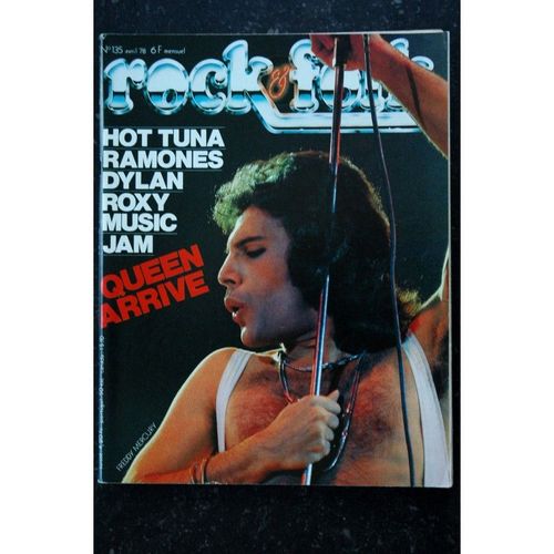 Rock & Folk 135 Avril 1978 Cover Queen Freddy Mercury Hot Tuna Ramones Dylan Roxy Jam
