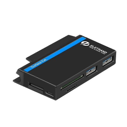 ROCKETEK RT-SGO737 2 USB 3.0 + Micro USB Interface Hub pour Microsoft Surface Go, avec 2 emplacements pour carte TF et carte SD