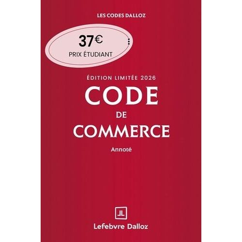 Code De Commerce Annot - Edition Limite    Format Grand Format 