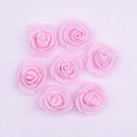 Rose fleur t¿ºtes 200 pi¿¿ces artificielle rose mariage d¿¿coration  fournitures bricolage artisanat pour fleur couronne d¿¿cor blanc rouge  fausse fleur~Lumi¿¿re Rose | Rakuten