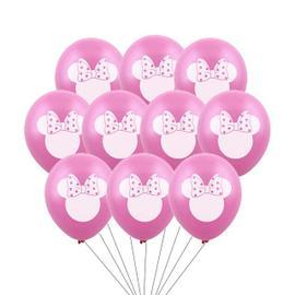 Rose Minnie Souris Ballons Ensemble Anniversaire Desherbage Fete Decoration Fournitures Disney Mignon Bannieres Gateaux Decoration Enfants Douche Cadeaux 10pcs Rakuten