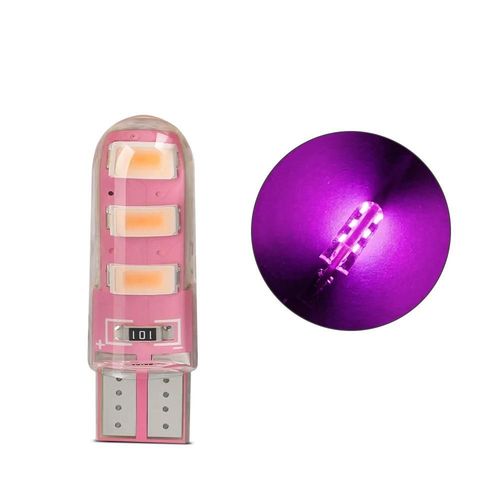 Rose - Mode Normal - 2 Pices - T10 W5w Canbus Led Lumire Stroboscopique Feu Arrire Feu Clignotant Directionnel 5630 6smd 12v Glace Bleu Rouge Vert Rose Blanc 6000k Position Lampe De Lecture Automatique