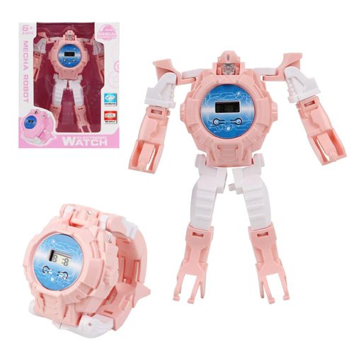 Rose - Robot Cratif Transformant Les Enfants Regarder Les Garons Du Poignet Numrique Regarde Les Enfants lectriques Smart Robots Regardent Les Jouets Pour Filles Garons