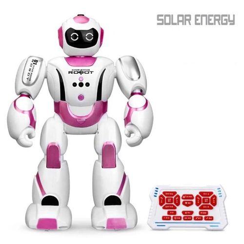 Rose - Robot lectrique RC avec programmation de charge solaire, interrupteur marche/glissement, dtection de geste, enregistrement vocal, lampes Flash, jouets pour enfants