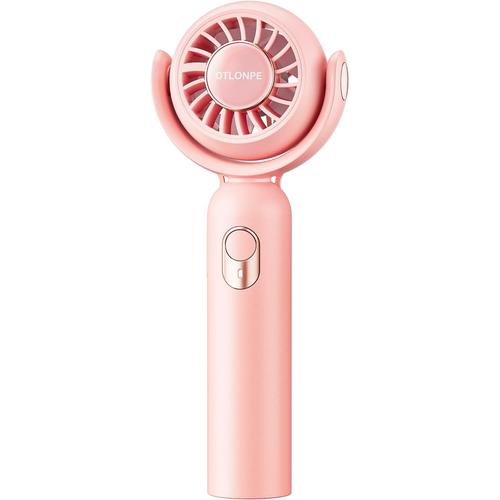 Rose Rose Mini ventilateur portable [cou de bureau 3 en 1], ventilateur portatif turbo rotatif  130 , ventilateur personnel