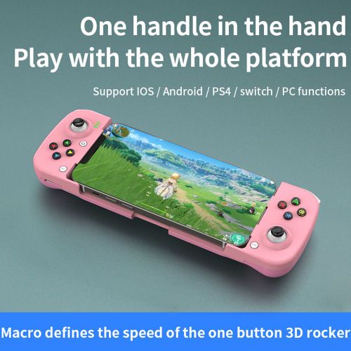 Rose Un - Manette De Jeu Tlescopique Pour Tlphone Mobile, Type C D3, Bluetooth 5.0, Pour Pubg, Pour Ios/Android, Pour Ns Switch, Ps3/Ps4