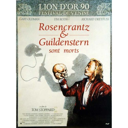 Rosencrantz Et Guildenstern Sont Morts (Rosencrantz And Guildenstern Are Dead) - Vritable Affiche De Cinma Plie - Format 60x80 Cm -De Tom Stoppard Avec Gary Oldman, Tim Roth, Richard Dreyfuss- 1990