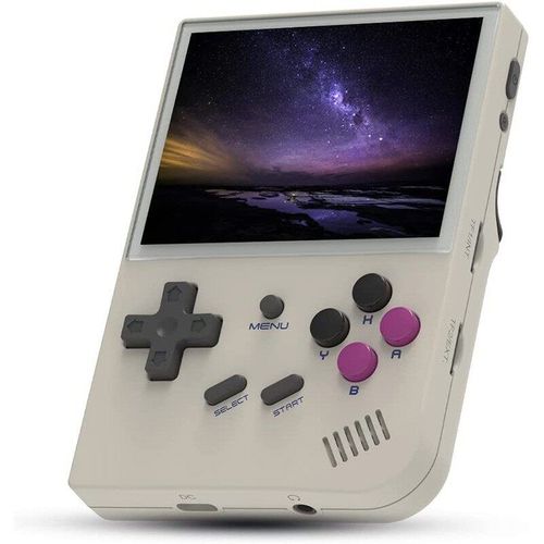 Rotation - Console De Jeu Rtro Rg35xx, Cadeaux Pour Enfants, Compatible Avec Le Systme Linux, cran Ips 3.5 Pouces, Vido De Poche Portable