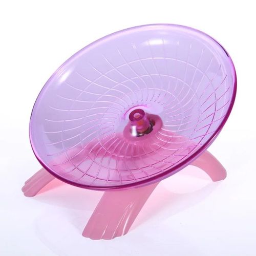Roue De Course Golden Bear Pour Hamster,Roue De Sport Volante,Roue De Course  Roulement Silencieux,Disque De Course Dans Le Temps,18cm,Jouet Pour Hamster - Type Pink