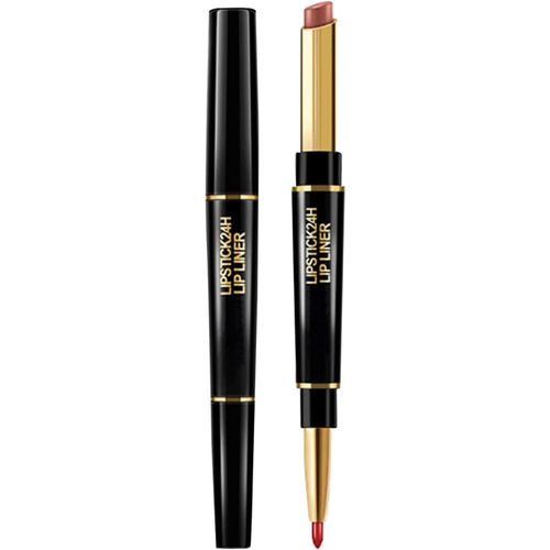 Rouge  Lvres Velours Impermable Mat Double 1 2 Crayon Durable Nude Liner Long Crayon Rouge  Lvres Rouge  Lvres Avec Durable Rouge  Lvres Bois De Rose Bio(L,One Size)