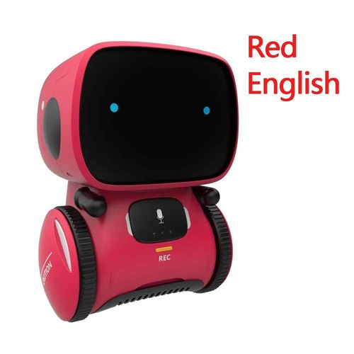 Rouge-anglais - Robot intelligent pour chien RC,  commande vocale, Programmable, cascadeur, chanson, chien, jouet lectronique interactif pour animaux de compagnie, pour garons et filles