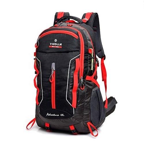 Rouge Couleur 50 - 70l - Sac  Dos Militaire tanche De Grande Capacit, 60l, Pour Randonne En Plein Air, Voyage En Montagne, Camping