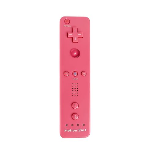 Rouge Droit - Manette De Jeu  Distance Sans Fil Dahchuck, Manette De Jeu Pour Nintendo Wii Et Wii U, 2 En 1, Motion Plus En Option, Contrleur De Jeu Vido