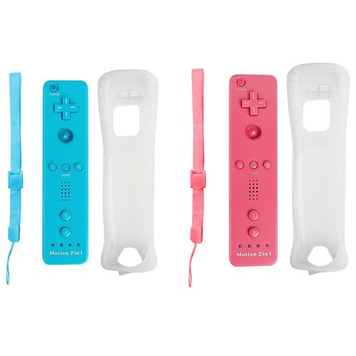 Rouge Droit Rouge - Ensemble 2 En 1 Pour Console Nintendo Wii, Manette De Jeu Sans Fil, Tlcommande Dahchuck, Manette, Manette, Motion Plus En Option