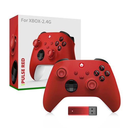 Rouge - Manette De Jeu Sans Fil Pour Xbox Series X Et S, 2.4g, Vibration 6 Axes, Poigne De Jeu Avec Fonction Turbo, Manette De Jeu Coordonnante, Contrle Sans Fil
