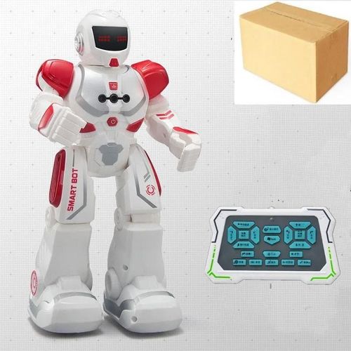 rouge pas de bote de couleur - Robot tlcommand lectrique  commande gestuelle, programmation intelligente du Dialogue, jouet ducatif pour chant et danse