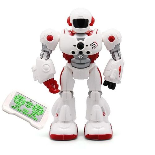 Rouge - Robot lectrique  Induction gestuelle, jouet ducatif prscolaire RC, Simulation de marche, programmation intelligente, tlcommande, pour enfant