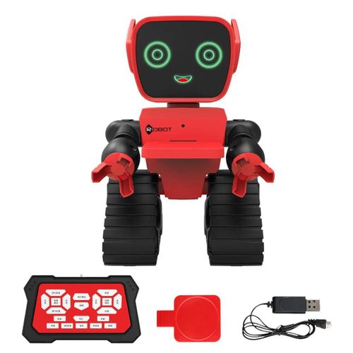 Rouge - Robot tlcommand lectrique  dtection tactile, programmation intelligente, livraison de marchandises, conomique, Interaction vocale, chant, danse, jouet