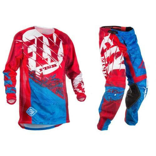 Rouge Taille Xxl-38 Combinaison Pantalon Et Maillot Pour Motocross, Combinaison De Course Mx, Pour Moto, Dirt Bike, Ensemble D'quipement Pour Atv