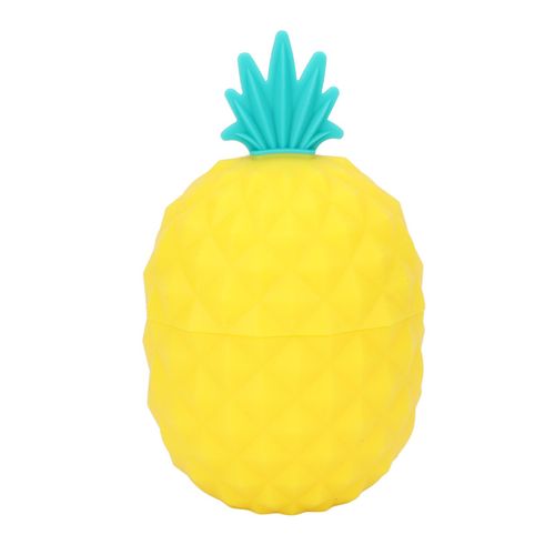 Rouleau De Glace Multifonction Portable Et Reutilisable En Silicone Pour Le Visage, Ideal Pour Les Soins De La Peau, Couleur Ananas Et Banane, Jaune