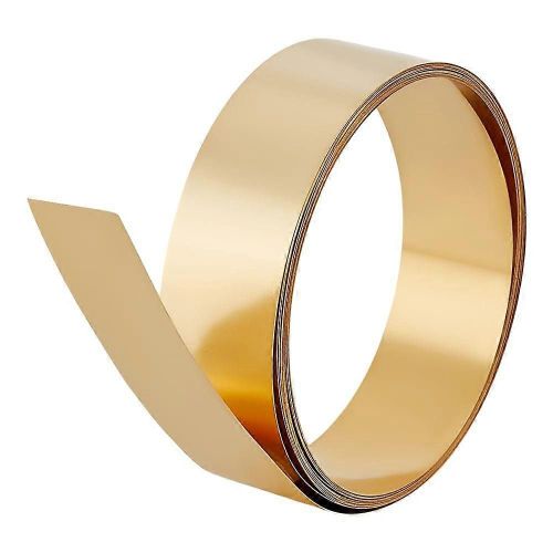 Rouleau De Tle De Laiton 3000 X 20 X 0,2 Mm, Rouleau De Feuille De Laiton, Rouleau De Tle De Laiton, Bande De Laiton, Plaque De Feuille De Mtal, Couleur Or, Rouleau De Laiton Pur Pour Dcoupe Diy