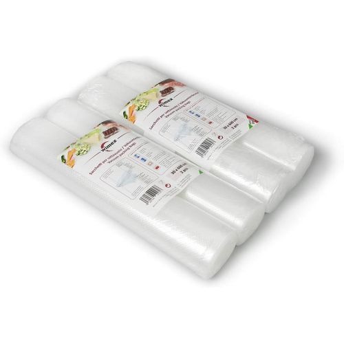ROULEAUX ET SACSD'EMBALLAGE POUR MACHINE SOUS VIDE. SANS BISPHNOL A. CUISSON SOUS VIDE. UNIVERSELS ET COMPATIBLE AVEC TOUTES LES MACHINES SOUS VIDE (4 ROULEAUX 30X600CM)[GAU620318]