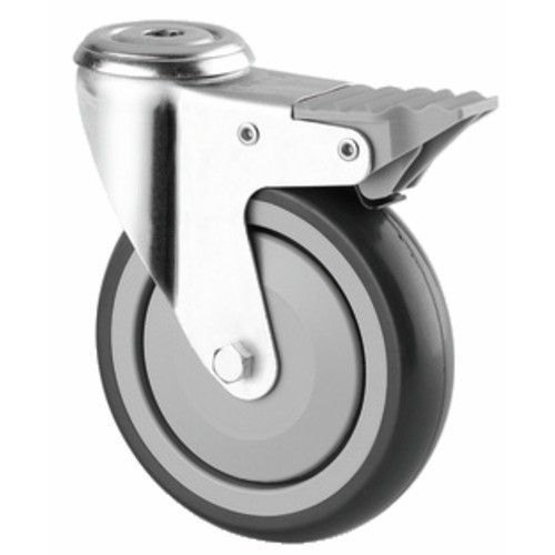 Roulette Pivotante Avec Blocage - Fixation  Il - Diamtre 100 Mm Tente