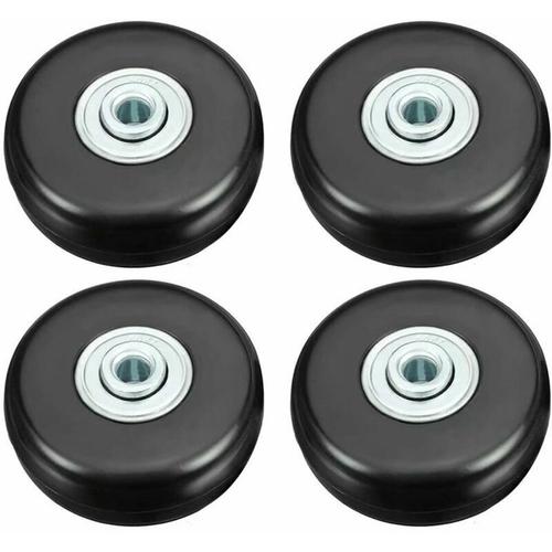 Roulette Valise, Bagage Valise Rparation Roulette Charge Lourd 50mm Muette Caoutchouc Universelle Pivotante Roue Rechange Transport Remplace Roulette 4pcs Pour Valise/Bagage/Sac  Dos/Voyage