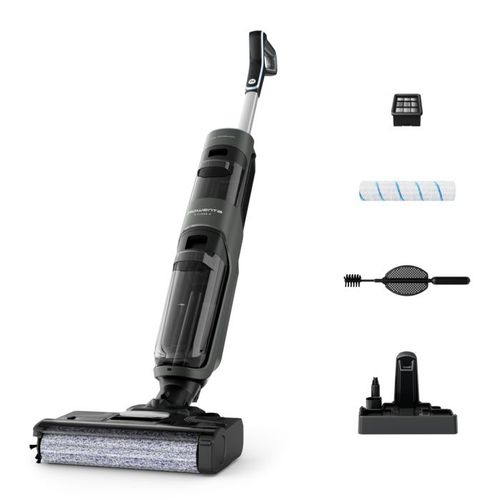 Rowenta X-Clean 4 Aspirateur laveur sans fil, Aspiration et lavage simultans pour gagner du temps