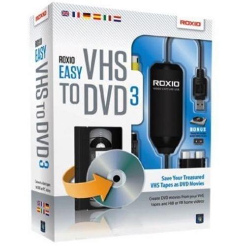 Roxio Easy Vhs To Dvd 3 - Version Bote - 1 Utilisateur - Dvd - Win - Multi-Lingual)