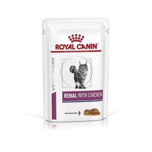 Royal Canin Veterinary Diet Cat Renal Poulet Mousse - Sachets 12x85g
