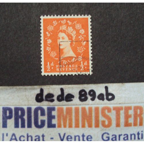 Royaume-Uni..  1/2d La Reine Elisabeth I I (Type Wilding) . Oblitr.