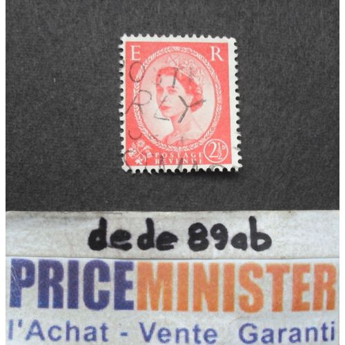 Royaume-Uni..  2 1/2d La Reine Elisabeth I I (Type Wilding) . Oblitr.