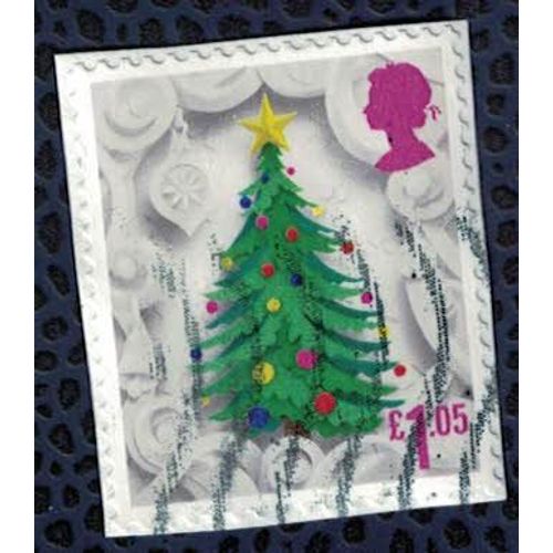 Royaume Uni 2016 Oblitr Used Sur Fragment Sapin De Nol Su