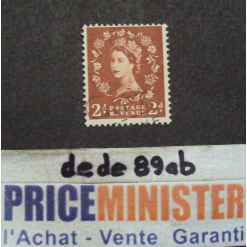 Royaume-Uni..  2d La Reine Elisabeth I I (Type Wilding) . Oblitr.